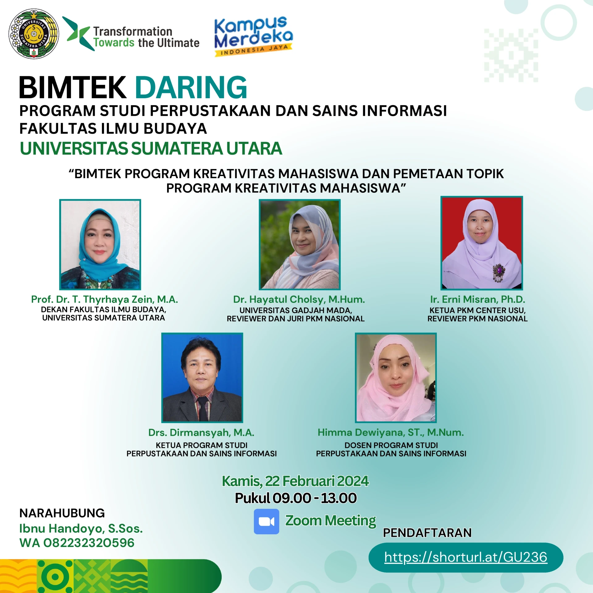 Bimtek Program Kreativitas Mahasiswa dan Pemetaan Topik Program Kreativitas Mahasiswa
